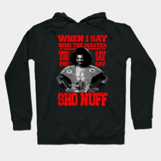 when i say who the master ! SHO NUFF Hoodie